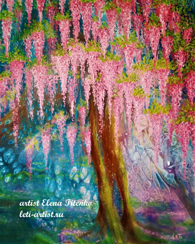 wisteria pink